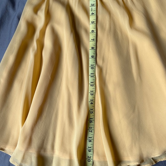 Dagg & Stacey yellow silk skirt (size 4) - Picture 4 of 7